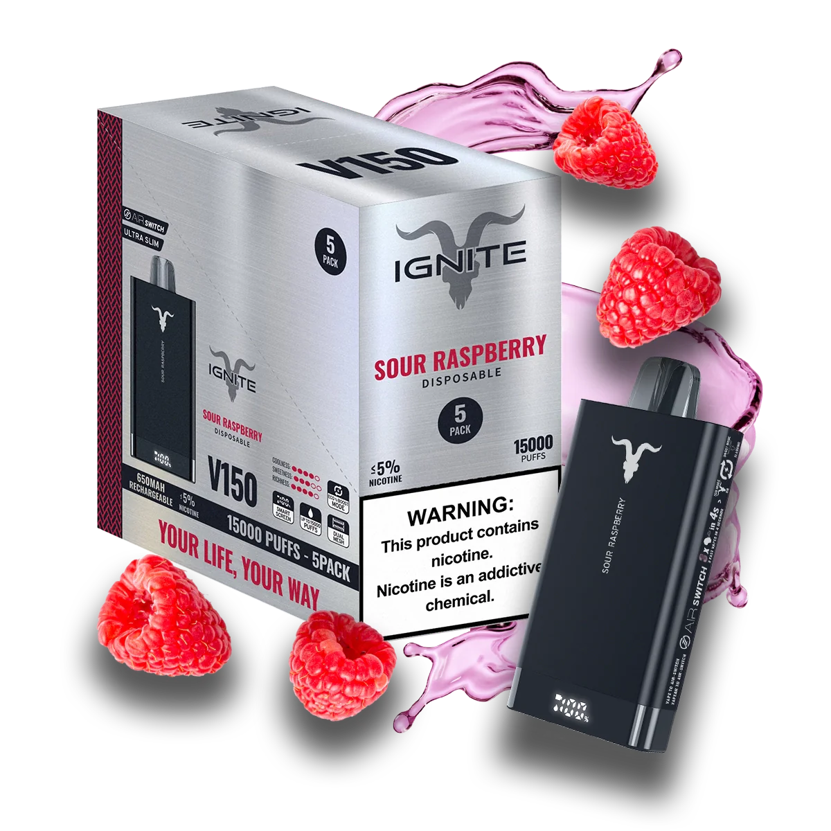 Ignite V150 Vape Device [5 Pack]